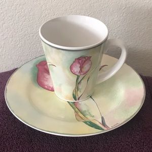 Sakura by Oneida cup and saucer